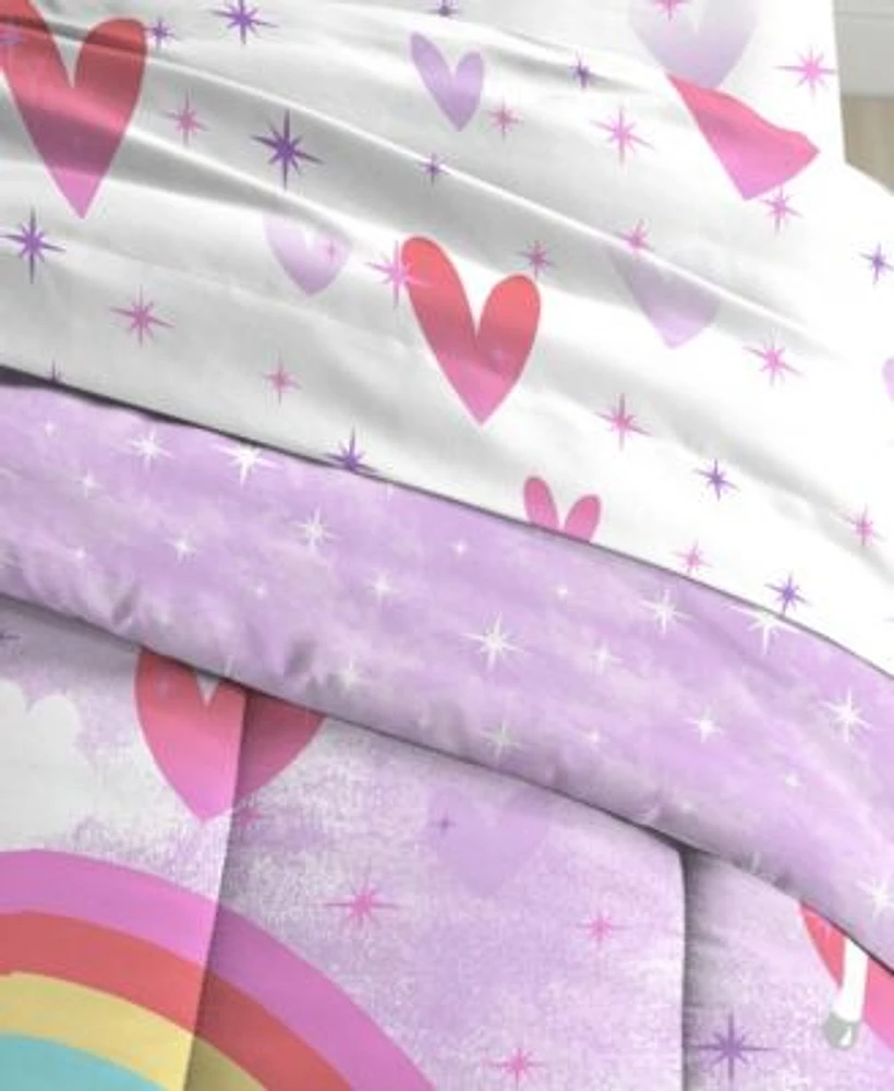 Dream Factory Unicorn Rainbow Comforter Sets