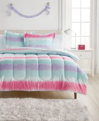 Dream Factory Kids Tie Dye Stripe Comforter Set