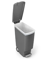 simplehuman 40 Liter Plastic Slim Liner Rim Kitchen Trash Can