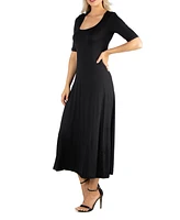 24seven Comfort Apparel Women's Casual Maxi Dress