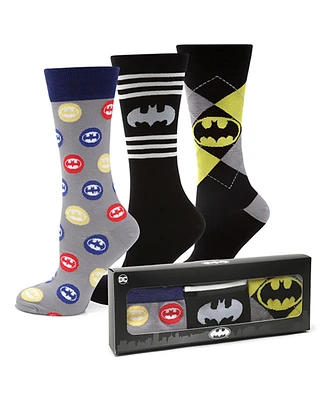 Men's Batman Sock Gift Set, Pack of 3