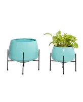 Metal Planter, Set of 2