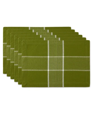 Design Imports Fiesta Check Placemat, Set of 6