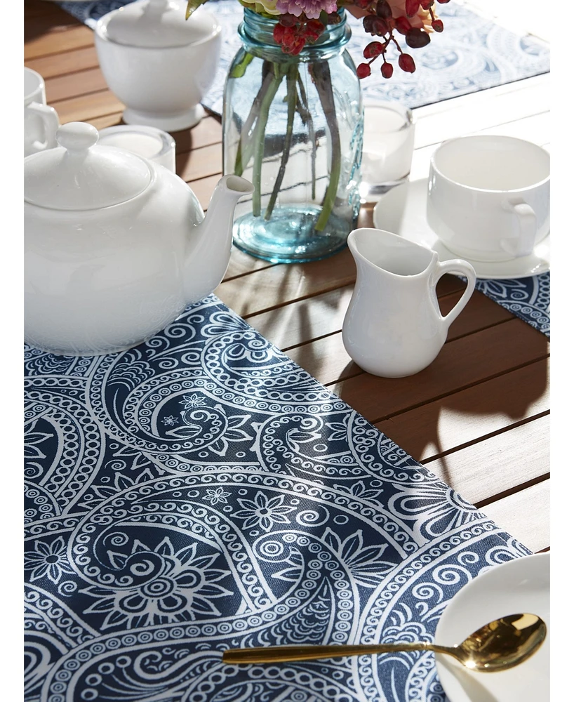 Design Imports Paisley Print Outdoor Placemat, Set of 6