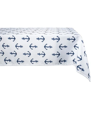 Design Imports Anchors Print Outdoor Tablecloth, 60" x 84"