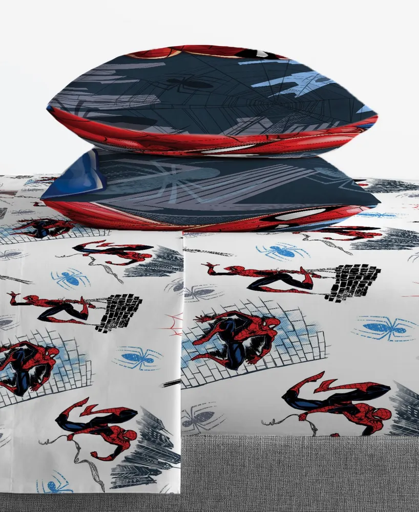 Spider-man Crawl 4-Pc. Sheet Set, Full
