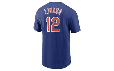 Nike New York Mets Men's Name and Number Player T-Shirt - Francisco Lindor
