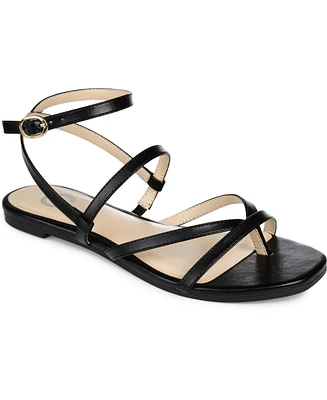 Journee Collection Women's Serissa Strappy Flat Sandals