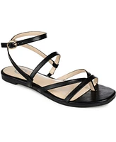 Journee Collection Women's Serissa Strappy Flat Sandals