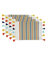 Saro Lifestyle Color Splash Placemat 20" x 14", Set of 4