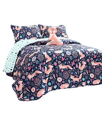 Lush Decor Kids Pixie Fox 3 Piece Quilt Set