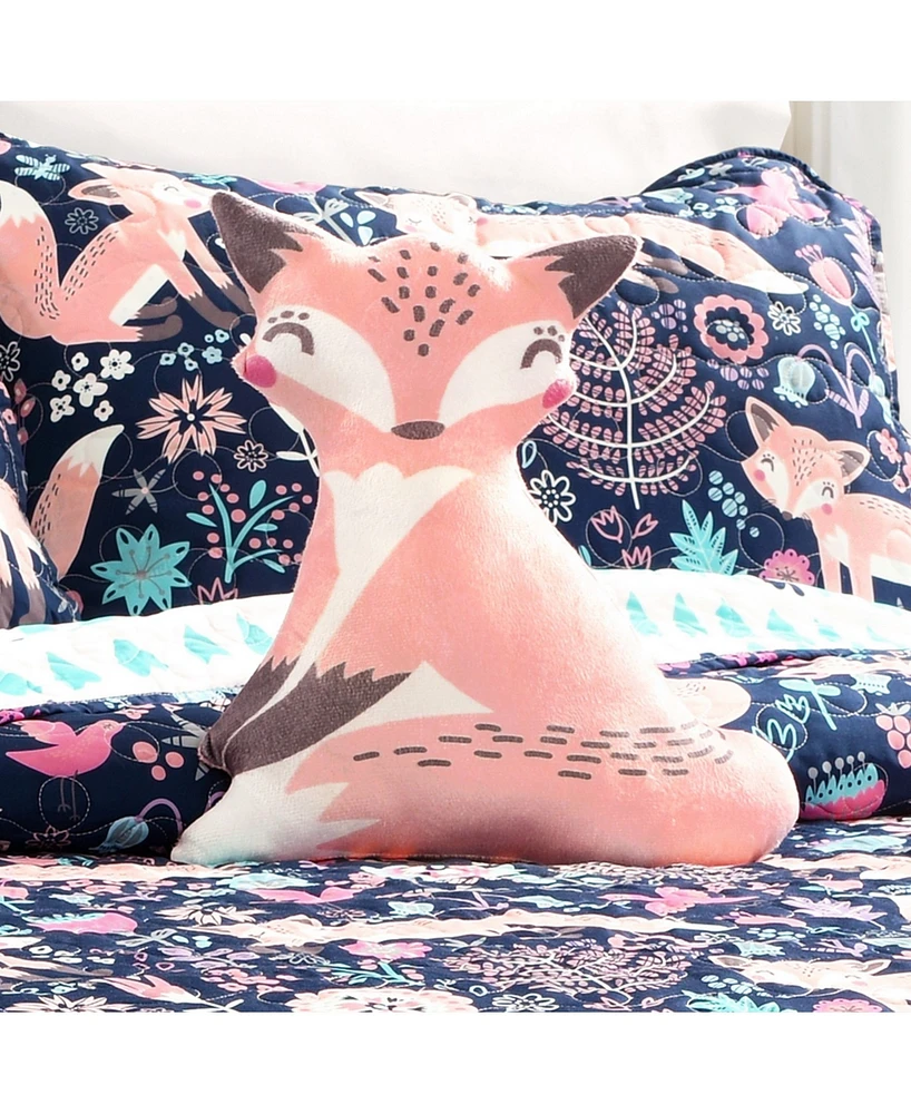 Lush Decor Kids Pixie Fox 3 Piece Quilt Set