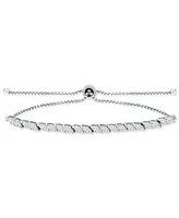 Giani Bernini Cubic Zirconia Marquise Bolo Bracelet