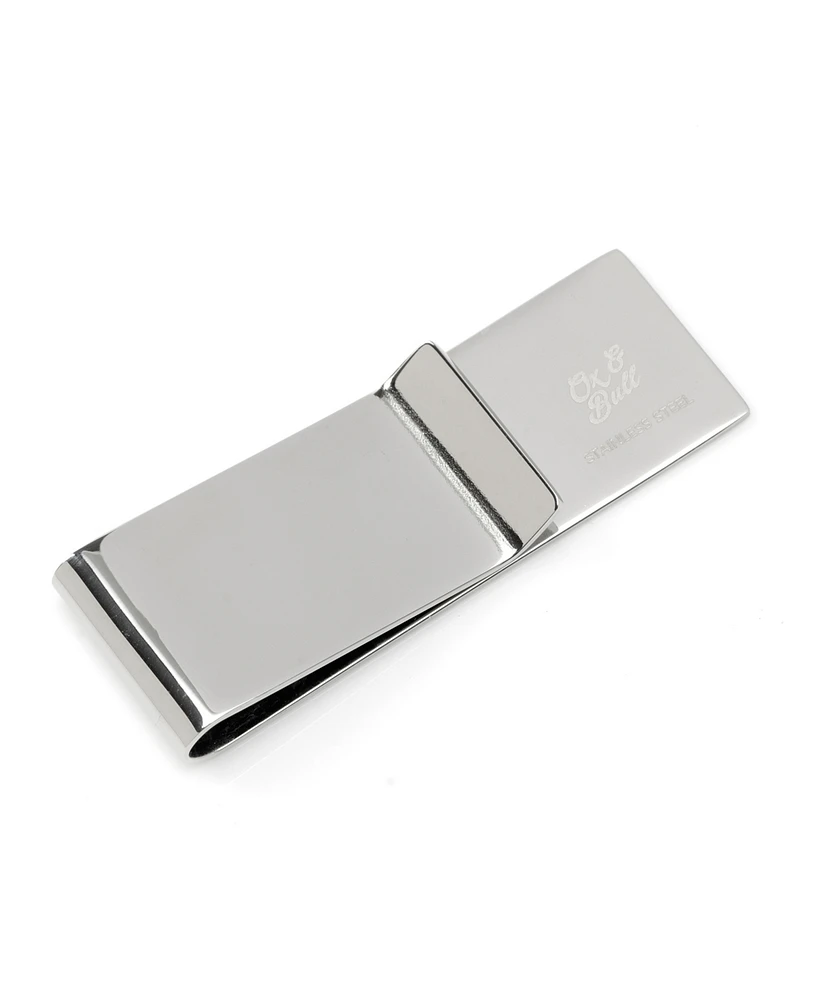 Ox & Bull Trading Co. Men's Stainless Steel Engravable Money Clip