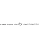 Men's Cubic Zirconia Cross 24" Pendant Necklace in Stainless Steel