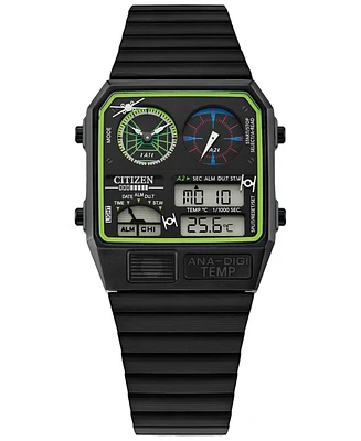 Star Wars by Citizen Trench Run Analog-Digital Black Stainless Steel Bracelet Watch 33mm