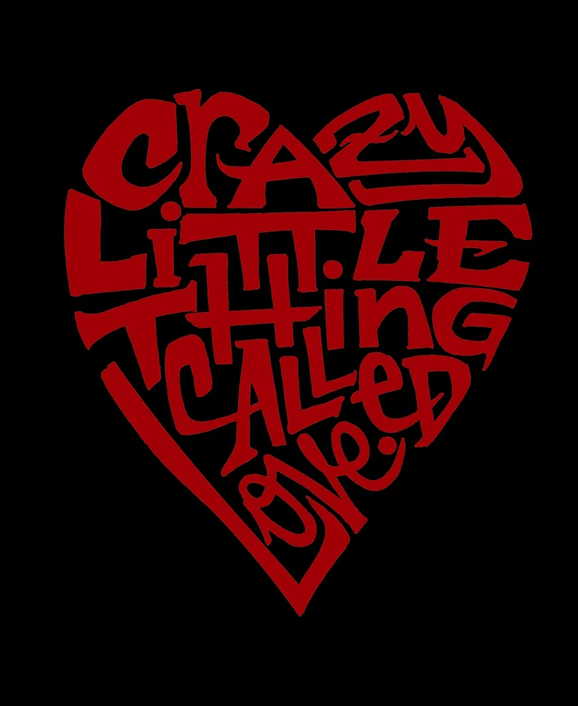 Men's Crazy Little Thing Called Love Word Art T-shirt