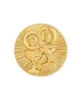 14K Gold-Dipped Unity Chalice Round Tie Tack