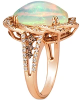Le Vian Neopolitan Opal (4-1/2 ct. t.w.) & Diamond (1 Statement Ring 14k Rose Gold (Also Available White or Yellow Gold)