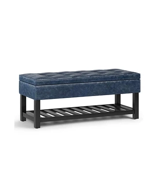 Cosmopolitan Storage Ottoman Bench with Open Bottom