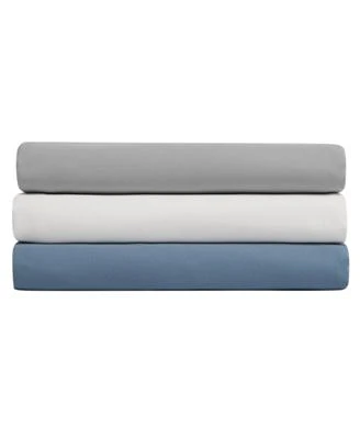 Nautica Solid Cotton Rich Blend Fitted Sheets