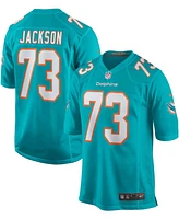 Men's Austin Jackson Aqua Miami Dolphins Game Jersey