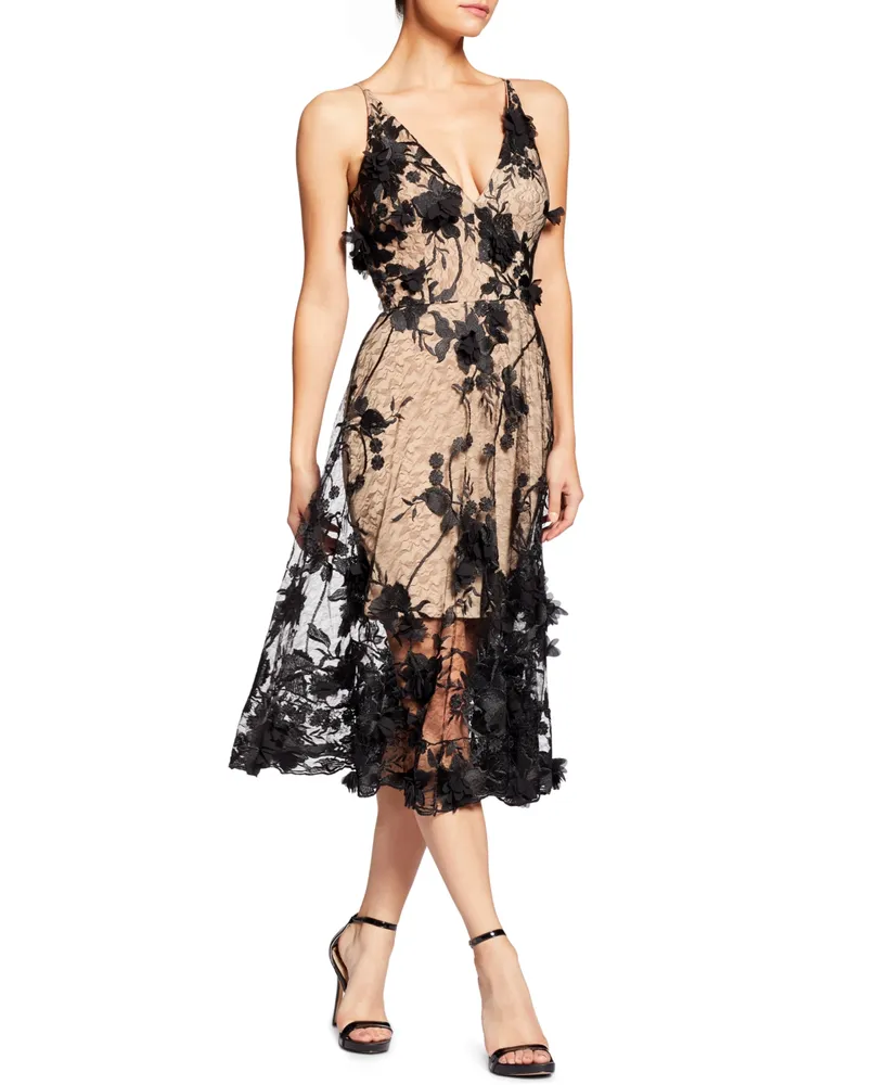 Dress the Population Audrey Floral Applique Lace