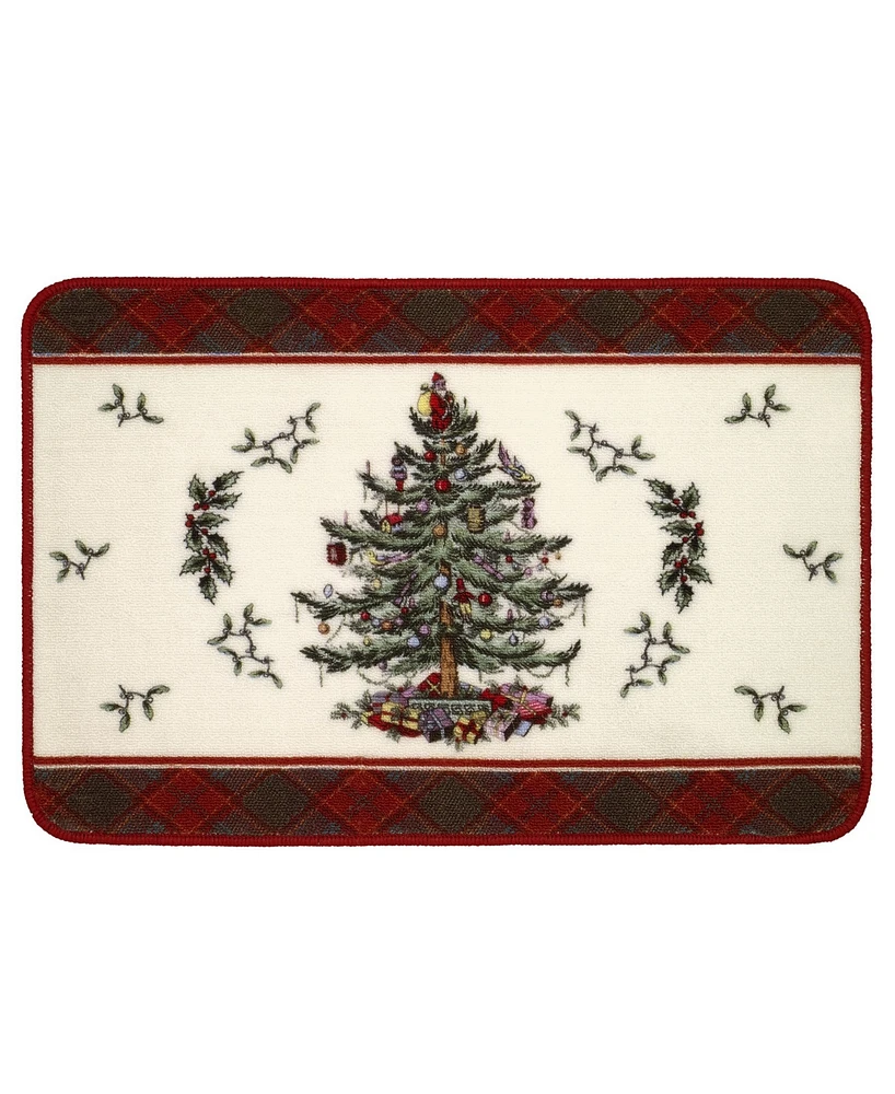 Spode Tartan Bath Rug, 20" x 30"