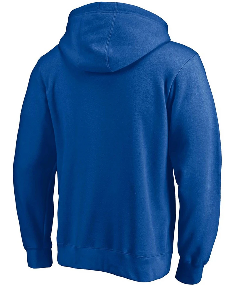 Men's Blue Dallas Mavericks Post Up Hometown Collection Pullover Hoodie