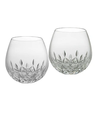 Waterford Lismore Essence Stemless Light Red Wine 13.5oz, Set of 2