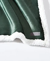 Eddie Bauer Solid Ultra Soft Plush Fleece Reversible Blanket