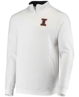 Men's White Illinois Fighting Illini Tortugas Logo Quarter-Zip Jacket