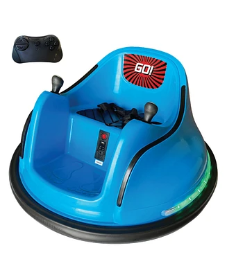 Electric Remote Control Kids Ride-On Bumper Car - Lights and Music