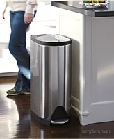 simplehuman 30 Liter Butterfly Lid Step Kitchen Trash Can