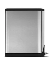 simplehuman 45 Liter Butterfly Lid Step Kitchen Trash Can