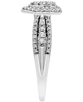 Diamond Teardrop Cluster Ring (1/2 ct. t.w.) in 14k White Gold