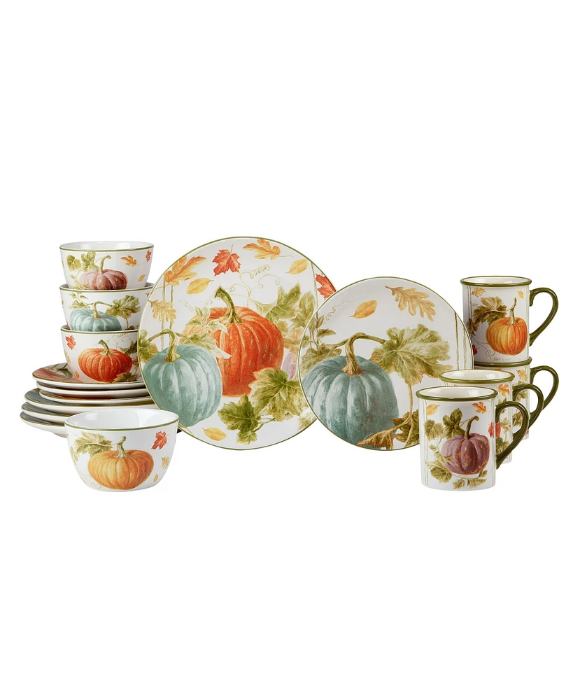 Certified International Autumn Harvest Dinnerware, Set of 16
