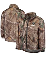 Men's Realtree Camo Las Vegas Raiders Sportsman Waterproof Packable Full-Zip Jacket