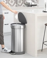 simplehuman 45 Liter Semi-Round Liner Rim Kitchen Trash Can