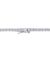 Lab-Grown Moissanite 17" Tennis Necklace (12-1/2 ct. t.w.) in Sterling Silver