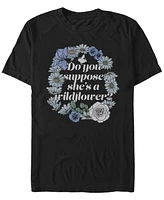 Men's Alice Wonderland Wildflowers Short Sleeve T-shirt