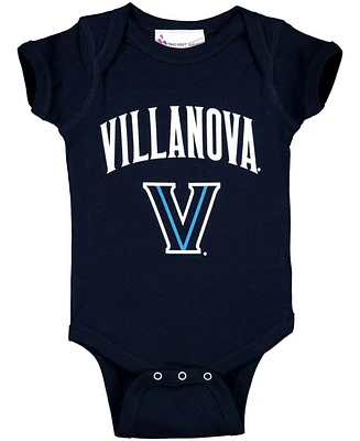 Infant Boys and Girls Navy Villanova Wildcats Arch Logo Bodysuit