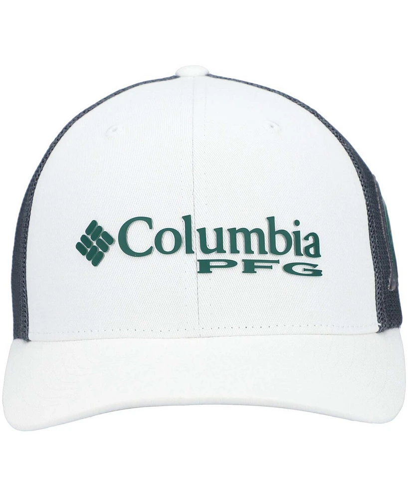 Men's White Michigan State Spartans Pfg Snapback Adjustable Hat