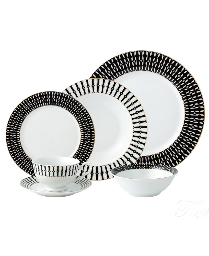Dinnerware Fine China, Service for 4 by Lorren Home Trends, Set of 24