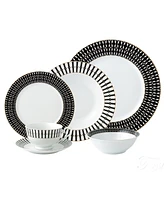 Dinnerware Fine China, Service for 4 by Lorren Home Trends, Set of 24