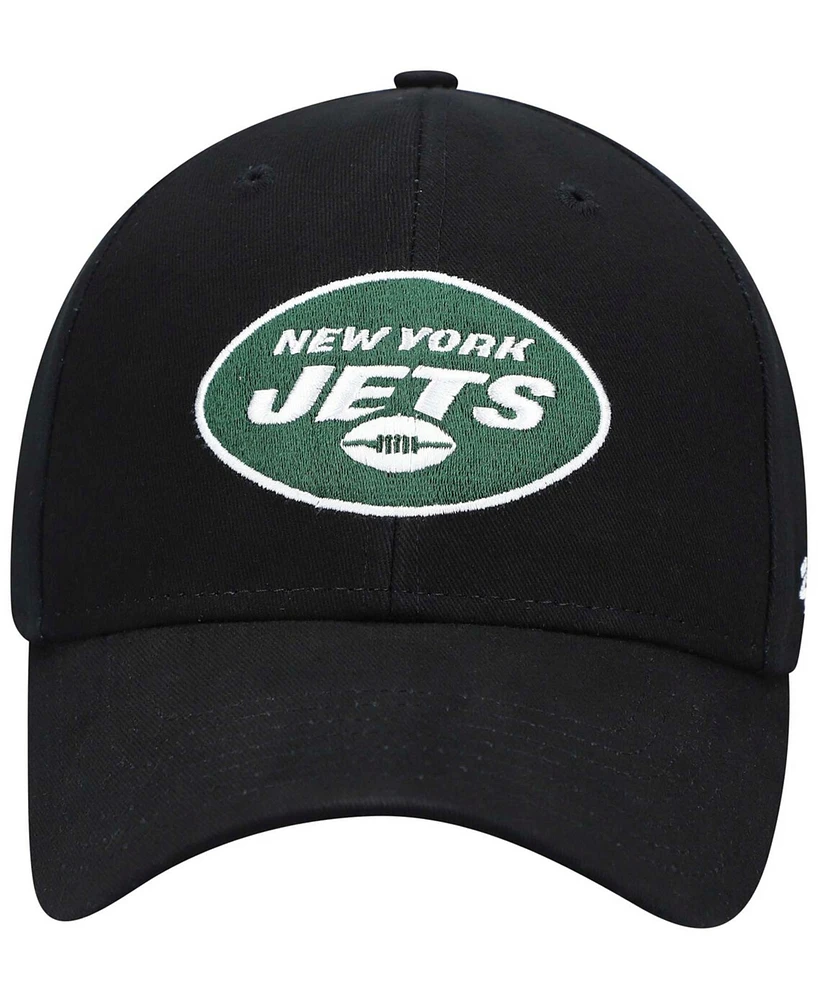 Little Boys and Girls Black New York Jets Basic Team Mvp Adjustable Hat