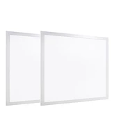 Watt Dimmable Integrated Led Flat Panel Flush Mount Light with Lumens 5000K