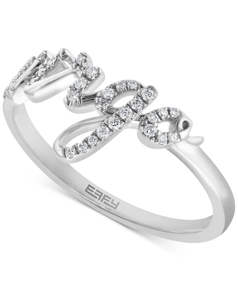 Effy Diamond Zodiac Virgo Ring (1/10 ct. t.w.) in Sterling Silver