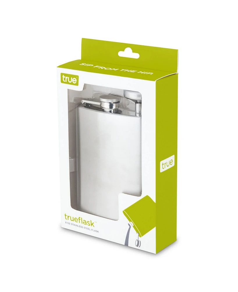 True Brands Stainless Steel Flask, 10 Oz