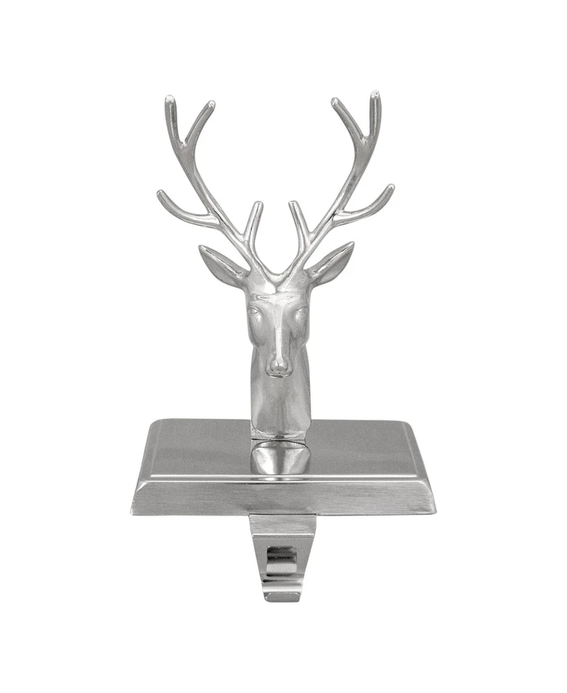 8" Shiny Deer Head Christmas Stocking Holder